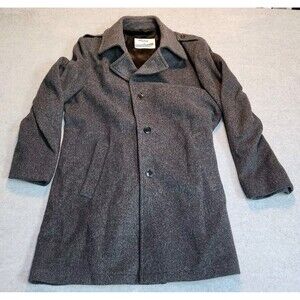Whaling Mfg Company Wool Pea Coat 44L Made in USA 80% Wool